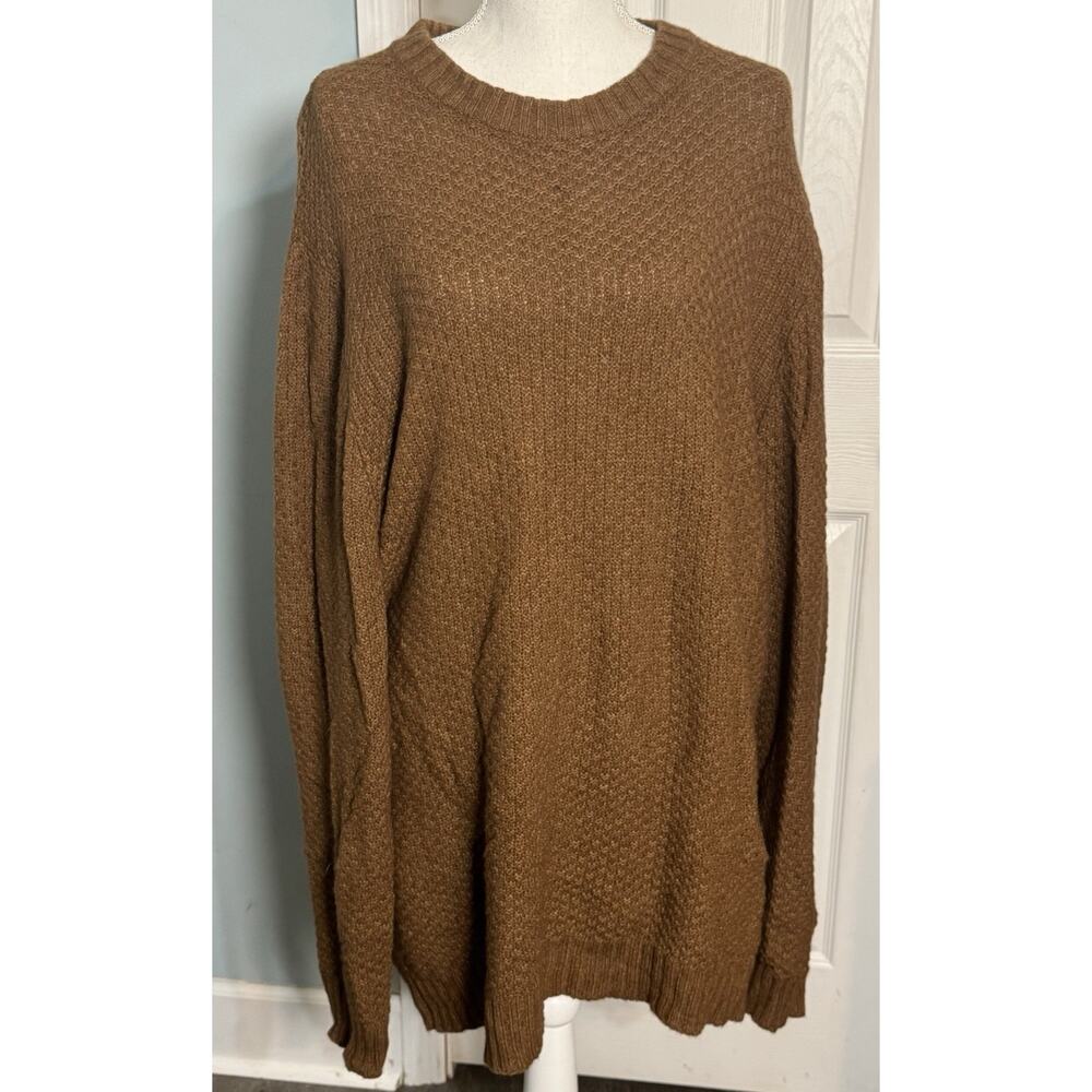 Benson Brown Oversized Sweater Dress, Alpaca/Polyamide, Knit, XL